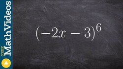 Binomial expansion to the sixth power Instructional Video