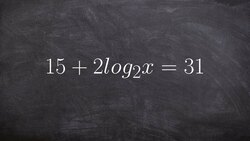 Math tutorial for solving a multi step logarithmic equation Instructional Video