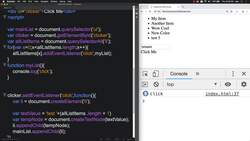 HTML CSS and JavaScript for Beginners - A Web Design Course - Event listeners to New elements Instructional Video