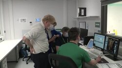 Prime Minister Boris Johnson during a visit to the Rutherford Diagnostic Centre News Clip