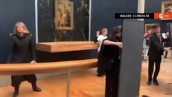 Protesters throw soup at the glass-protected Mona Lisa in Paris News Clip
