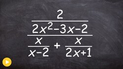 Step by step simplifying a complex fraction Instructional Video