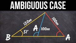 Law of Sines Ambiguous Case Two Triangles Instructional Video