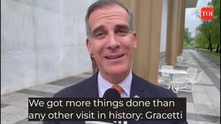 We got more things done than any other visit in history: Eric Garcetti News Clip