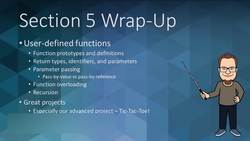C++ Developer - Section Wrap-Up - Functions Instructional Video