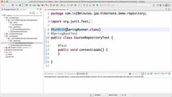 Master Hibernate and JPA with Spring Boot in 100 Steps - Step 05 - Writing Unit Test for the findByID Method Instructional Video