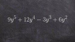 Learn how to visualize factoring out GCF from a polynomial Instructional Video