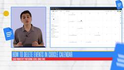 Google Calendar: How to Delete Events in Google Calendar Instructional Video