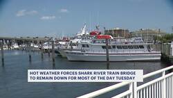Shark River train bridge in Belmar temporarily locked in place due to extreme heat News Clip