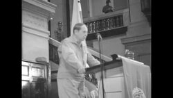Gen. Douglas MacArthur turns over Seoul to President Syngman Rhee at ceremony in Seoul News Clip