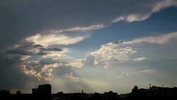 Cloudscape Godrays Stock Footage
