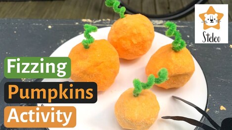 Halloween Fizzing Pumpkins Science Experiment
