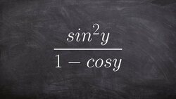 Simplifying a rational trigonometric identity Instructional Video