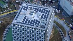 Aerial views of the U.S. Embassy in London News Clip