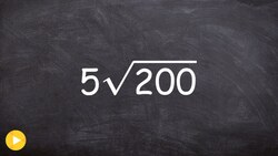 Learn how to simplify a radical Instructional Video