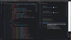 Frontend Web Development Bootcamp - Build a Twitter Clone - Styling of Footer Instructional Video