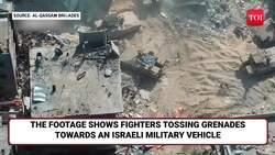 On Cam: Hamas Fighter Hurls Grenades At IDF Vehicle From Point-Blank, Then Vanishes Into Thin Air News Clip