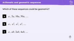 Recognising special number sequences Instructional Video
