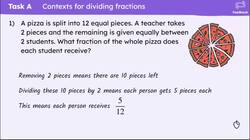 Checking and securing dividing a fraction by a whole number Instructional Video