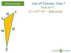 Solving Oblique Triangles with the Law of Cosines Instructional Video