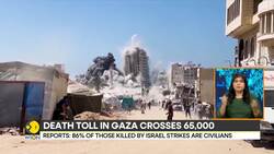Israel-Hamas war: Death toll in Gaza crosses 65,000, reports say 86% civilian deaths in strikes News Clip