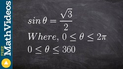 Evaluate for theta between 0 and 2pi Instructional Video