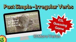 Past Simple Game ESL | 10 More Irregular Verbs Instructional Video