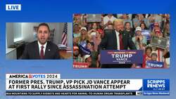 JD Vance makes first rally appearance with Trump News Clip