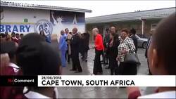 Watch: Theresa May's unique dancing is caught on film during Africa visit News Clip