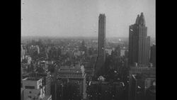 United States, 1950s: Douglas MacArthur waves from car in New York parade Stock Footage