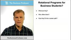 Rotational Programs for Business Graduates Instructional Video