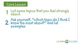 Generating Ideas for a Persuasive Opinion Essay Instructional Video