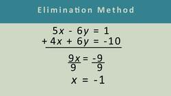 Solve Systems Algebraically Instructional Video