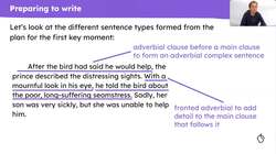 Writing the build-up of 'The Happy Prince' Instructional Video