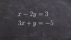 Learn how to solve a system using substitution using the easy way Instructional Video