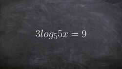 Learn how to solve logarithmic equation by rewriting as an exponential equations Instructional Video
