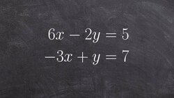 Learn to solve a system of equations with no solution by substitution Instructional Video
