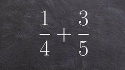 Finding the common denominator so you can add two fractions Instructional Video