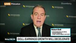 Markets ‘Bumpier From Here’ as Earnings Growth Slows: Bob Doll News Clip