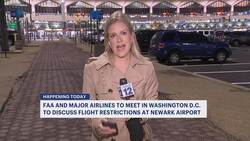 FAA, major airlines meet in Washington, D.C. to discuss flight restrictions at Newark airport News Clip