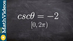 How to solve trigonometric equations with cosecant Instructional Video