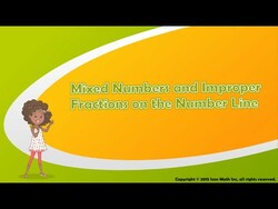 Mixed Numbers and Improper Fractions on the Number Line Instructional Video