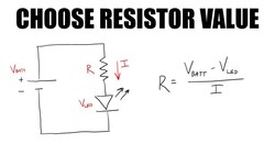 LED Circuit Design: Choose Resistor Value Instructional Video