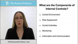 Understanding the Components of Internal Controls Instructional Video
