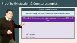 Proof by Exhaustion and Disproof by Counterexamples Instructional Video