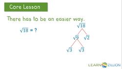 Simplifying Radical Expressions by Factoring Instructional Video