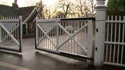 Prince Andrew car arrives & departs Windsor News Clip