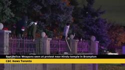 Weapons seen at pro-India protest near Brampton Hindu temple: police Instructional Video
