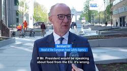 Trump's wrong, European food's safer than American, says EU safety chief News Clip