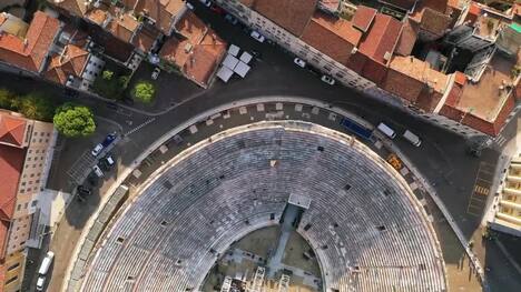 Stunning Drone Views of Verona's Roman Amphitheater